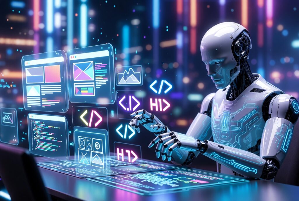 Creare site web cu AI: cum schimbă inteligența artificială procesul
